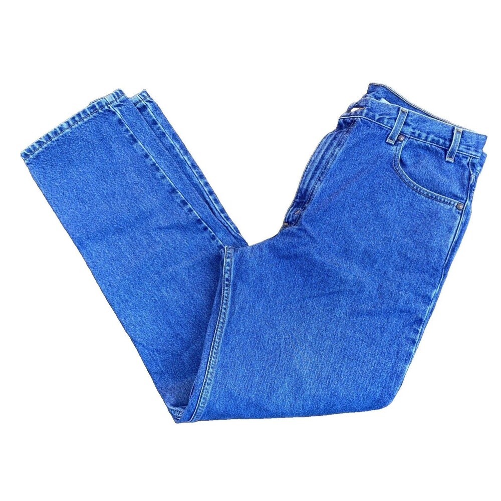 VTG Levi's 540 Relaxed Fit Y2K Brown Tab Men's Blue Jeans Size 38x32 Medium Wash